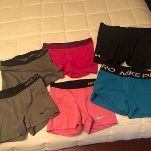 Nike Pro compression shorts, 3”